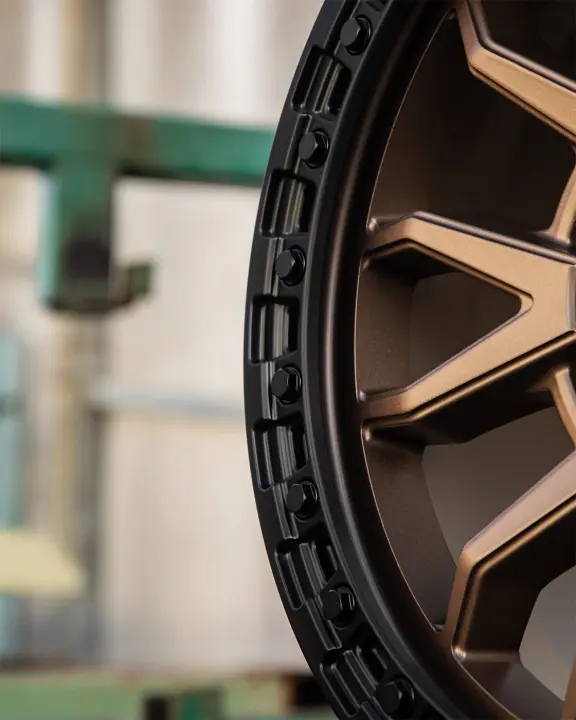 ROH Bronze Centre Black Lip Raid off road wheels
