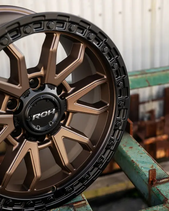 ROH Bronze Centre Black Lip Raid off road wheels
