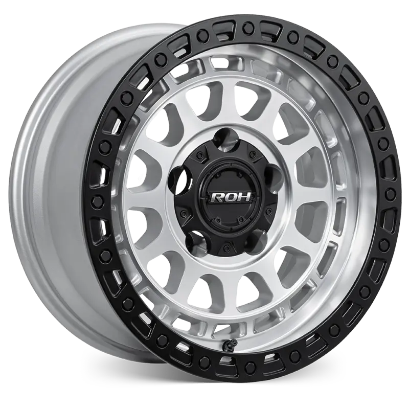 ROH Assault Machined Centre Black Lip Wheels